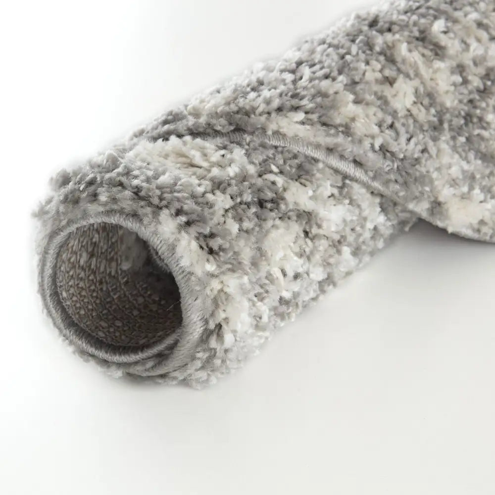 Moroccan Grey Shaggy Rug | 1010 - Rugs