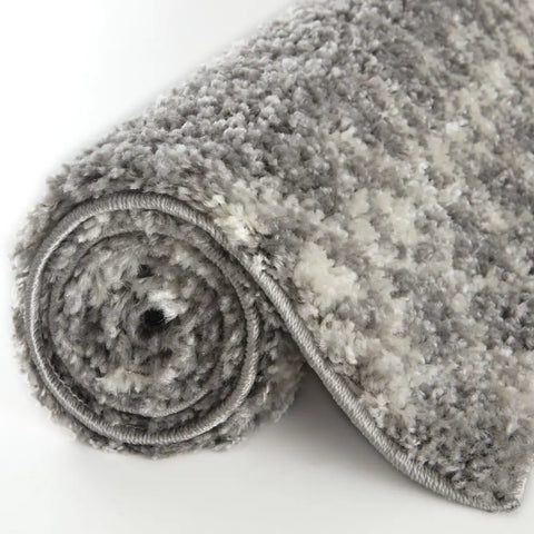 Moroccan Grey Shaggy Rug | 1010 - Rugs
