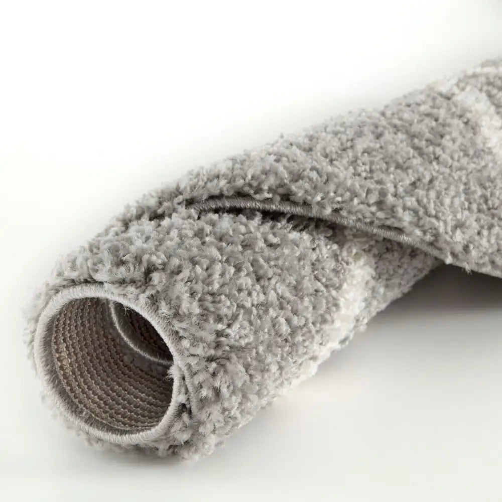 Moroccan Grey Shaggy Rug | 510 - Rugs