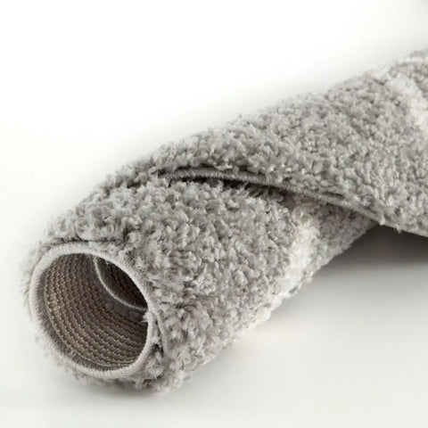 Moroccan Grey Shaggy Rug | 510 - Rugs