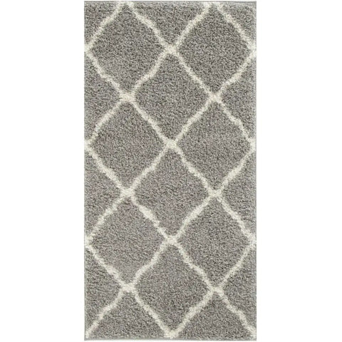 Moroccan Grey Shaggy Rug | 710 - Rugs