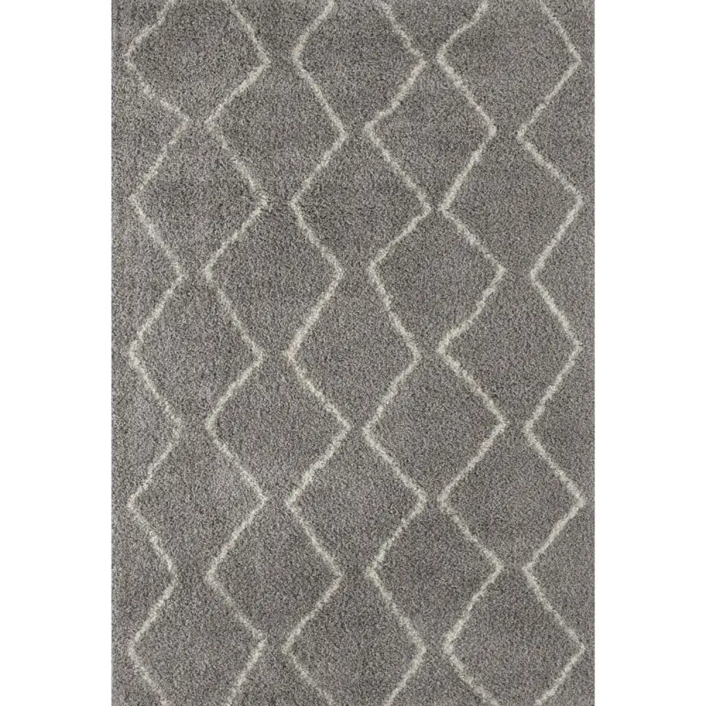 Moroccan Grey Shaggy Rug | 810 - 60X110 cm - Rugs