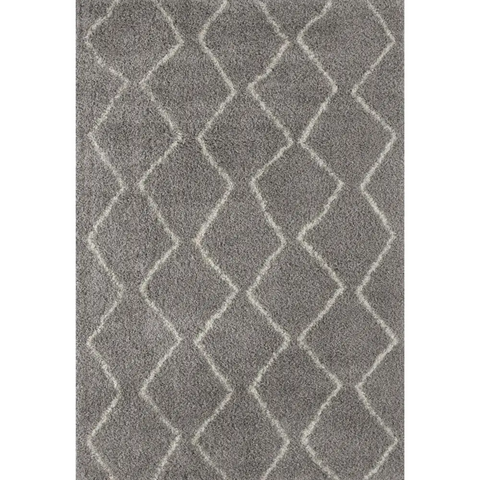 Moroccan Grey Shaggy Rug | 810 - 60X110 cm - Rugs