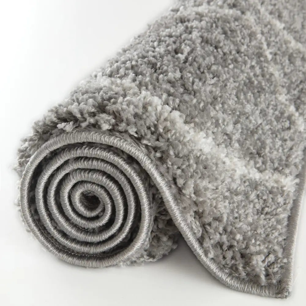 Moroccan Grey Shaggy Rug | 810 - Rugs