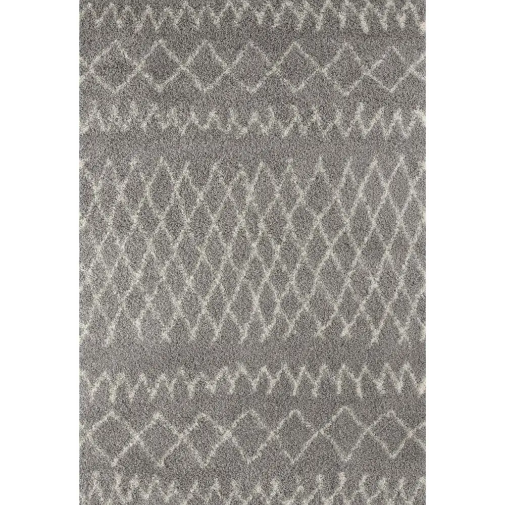 Moroccan Grey Shaggy Rug | 910 - 60X110 cm - Rugs
