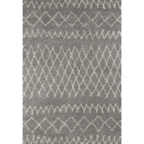 Moroccan Grey Shaggy Rug | 910 - 60X110 cm - Rugs