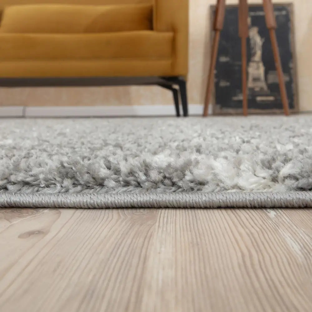 Moroccan Grey Shaggy Rug | 910 - Rugs