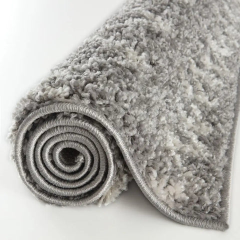 Moroccan Grey Shaggy Rug | 910 - Rugs