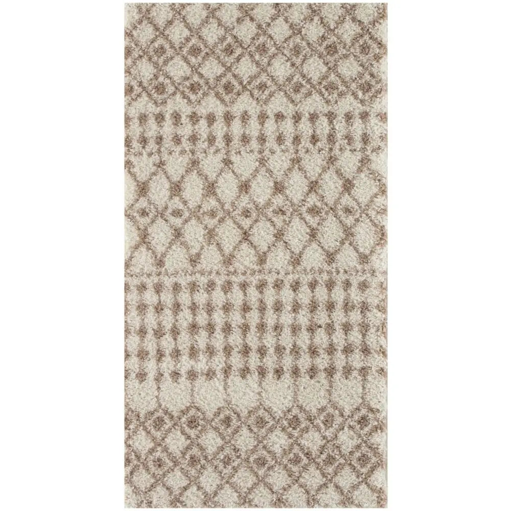 Moroccan Ivory Beige Shaggy Rug | 1030 - 80X150 cm - Rugs