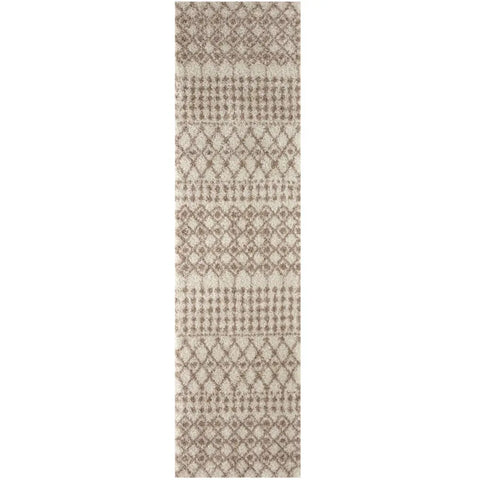 Moroccan Ivory Beige Shaggy Rug | 1030 - 80X300 cm - Rugs