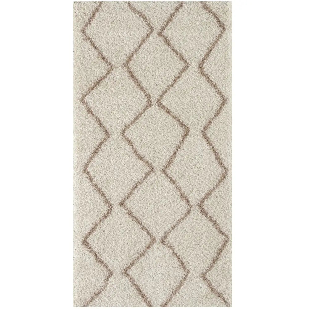 Moroccan Ivory Beige Shaggy Rug | 830 - 80X150 cm - Rugs
