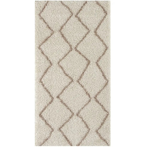 Moroccan Ivory Beige Shaggy Rug | 830 - 80X150 cm - Rugs