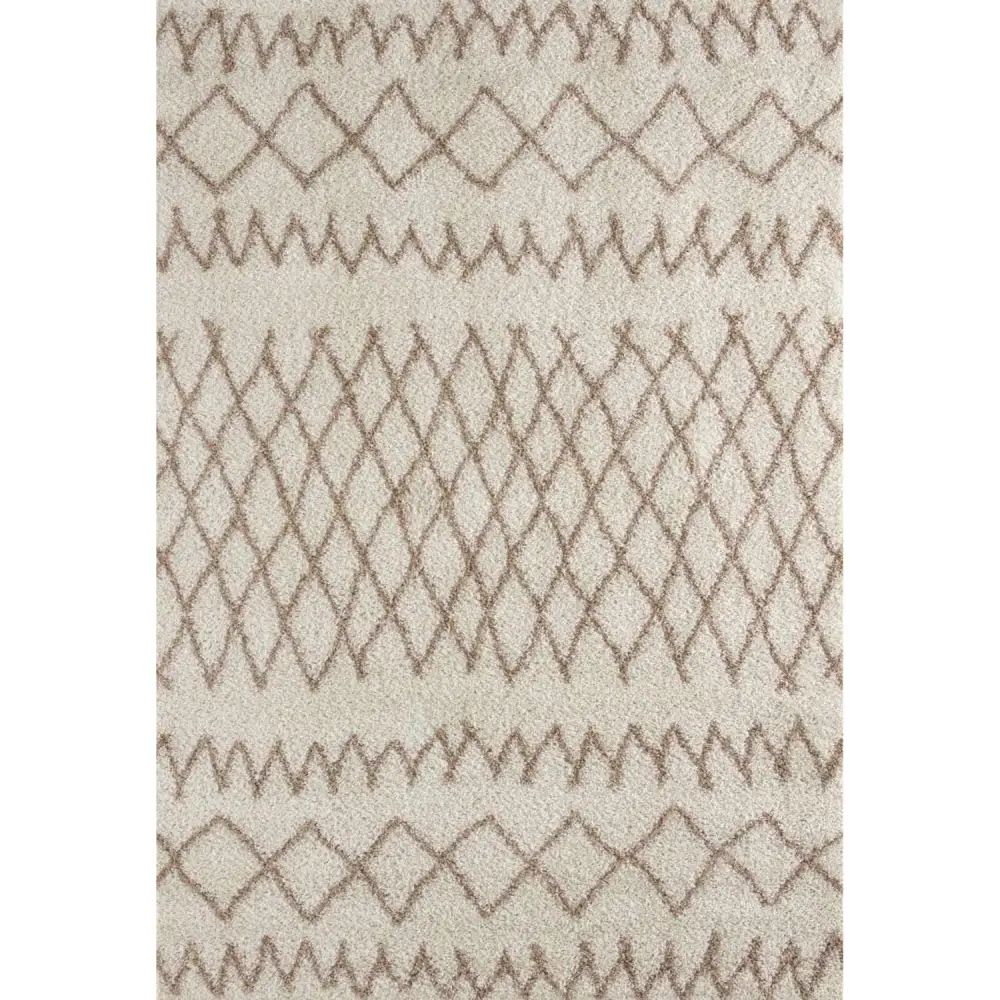 Moroccan Ivory Beige Shaggy Rug | 930 - 60X110 cm - Rugs