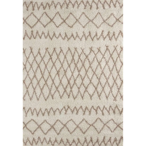 Moroccan Ivory Beige Shaggy Rug | 930 - 60X110 cm - Rugs