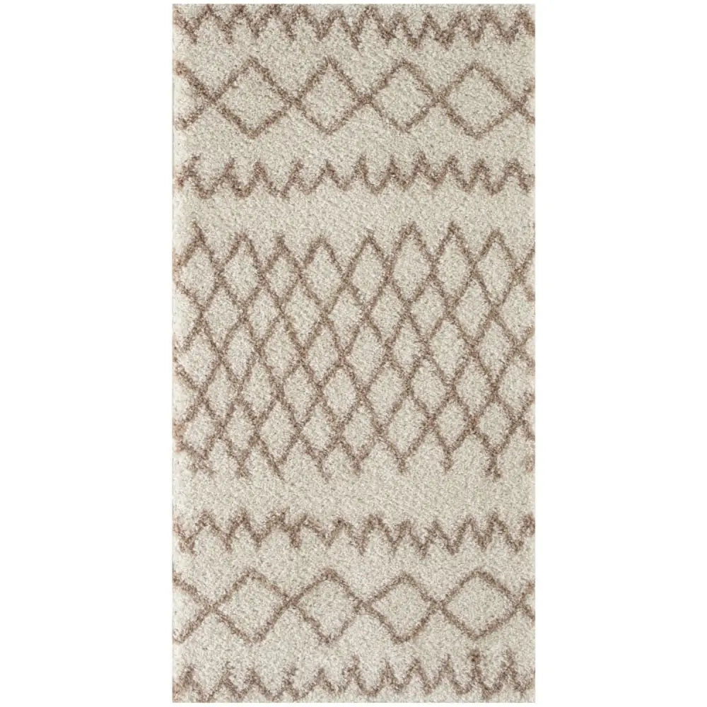 Moroccan Ivory Beige Shaggy Rug | 930 - 80X150 cm - Rugs
