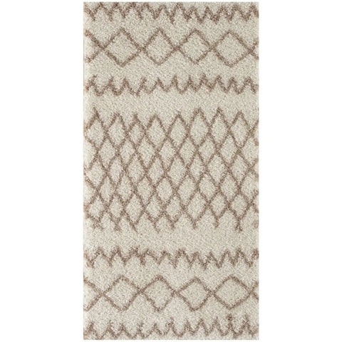 Moroccan Ivory Beige Shaggy Rug | 930 - 80X150 cm - Rugs