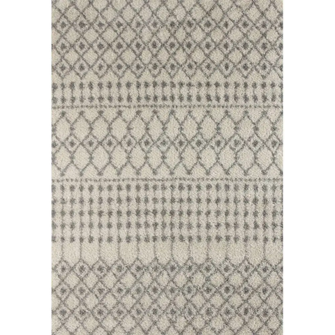 Moroccan Ivory Grey Shaggy Rug | 1000 - 60X110 cm - Rugs