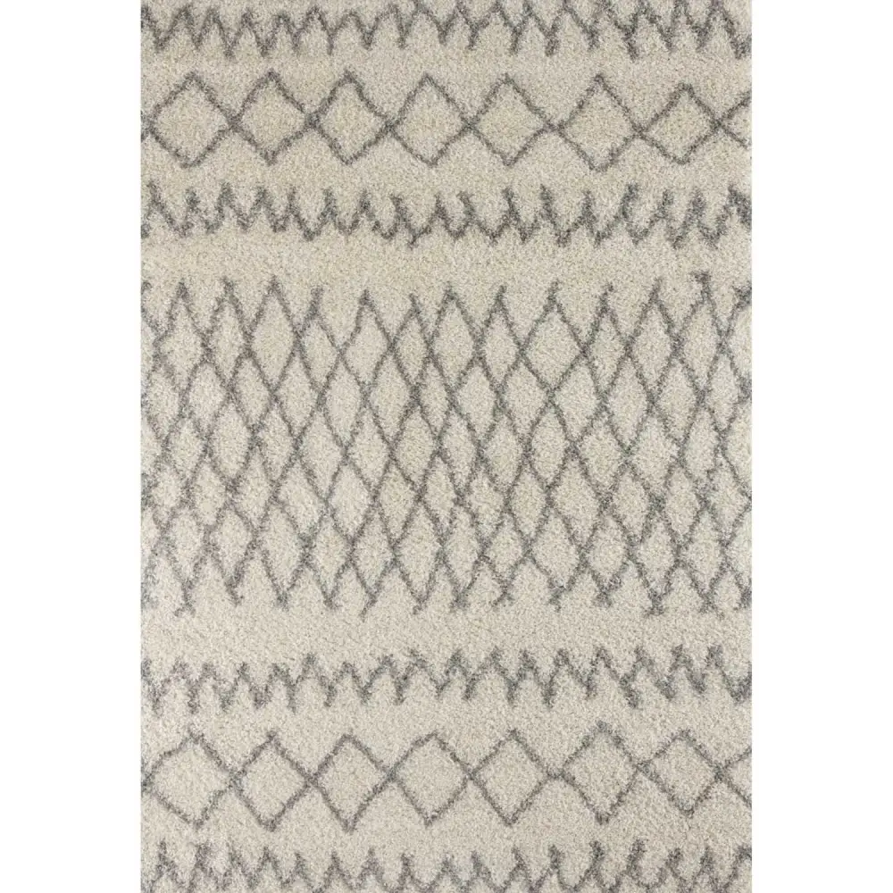 Moroccan Ivory Grey Shaggy Rug | 900 - 60X110 cm - Rugs