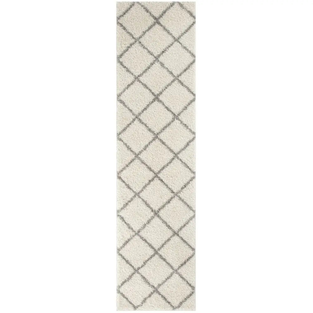 Moroccan Ivory Shaggy Rug | 500 - 80X300 cm - Rugs