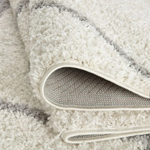 Moroccan Ivory Shaggy Rug | 500 - Rugs