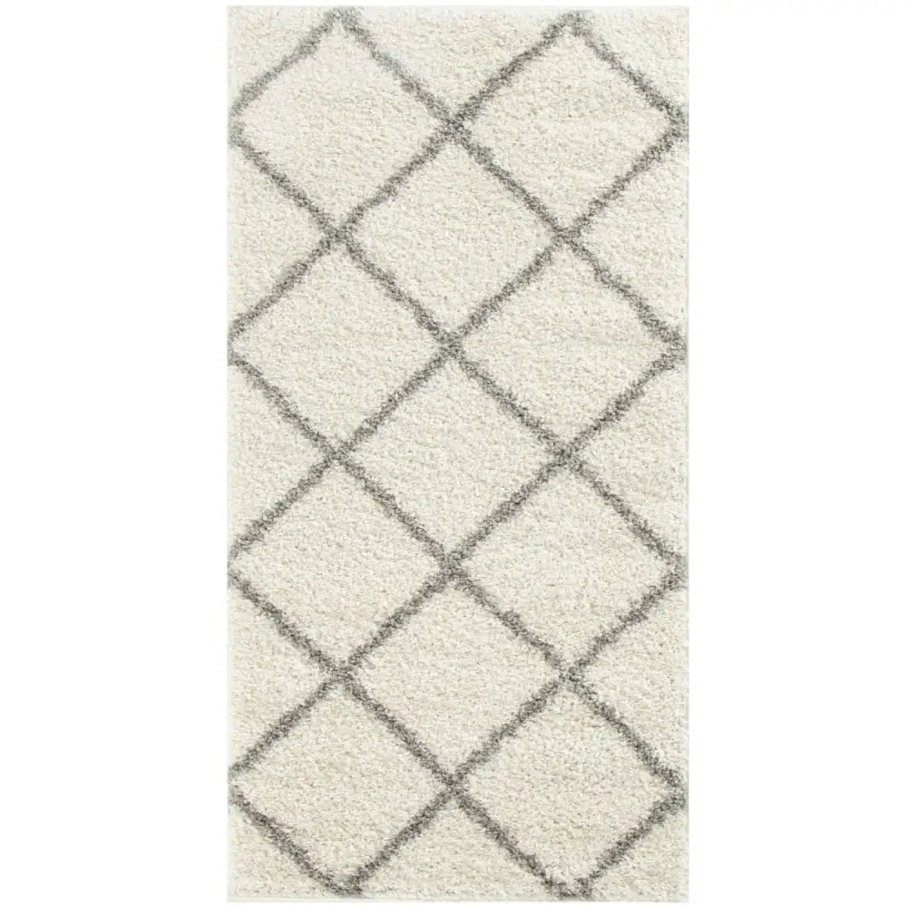 Moroccan Ivory Shaggy Rug | 500 - Rugs