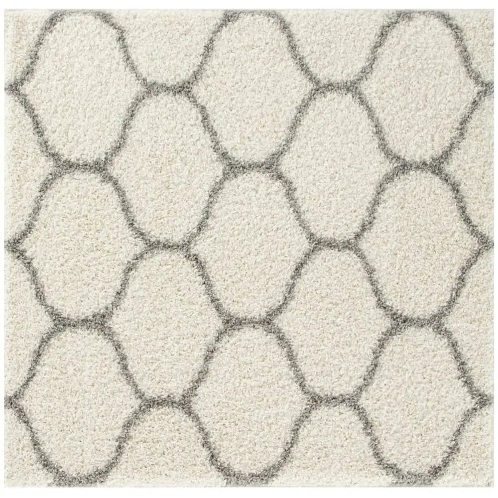 Moroccan Ivory Shaggy Rug | 600 - 120X120 cm - Rugs