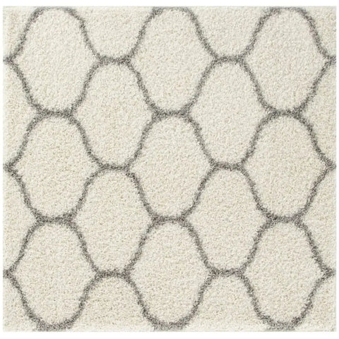 Moroccan Ivory Shaggy Rug | 600 - 120X120 cm - Rugs