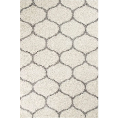 Moroccan Ivory Shaggy Rug | 600 - 60X110 cm - Rugs