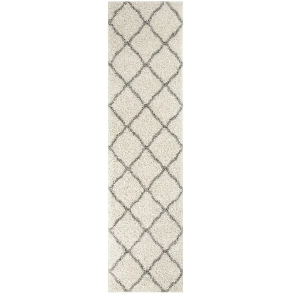 Moroccan Ivory Shaggy Rug | 700 - 80X300 cm - Rugs