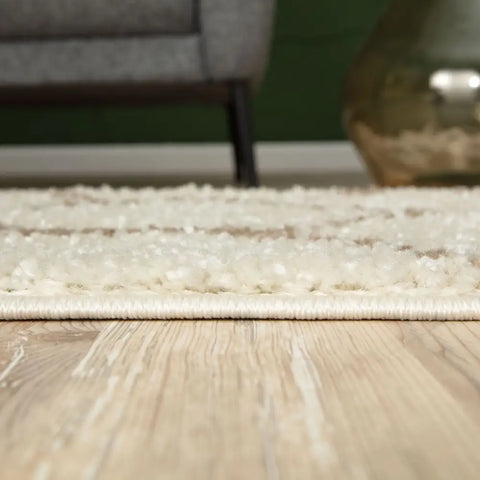 Moroccan Ivory Shaggy Rug | 730 - Rugs