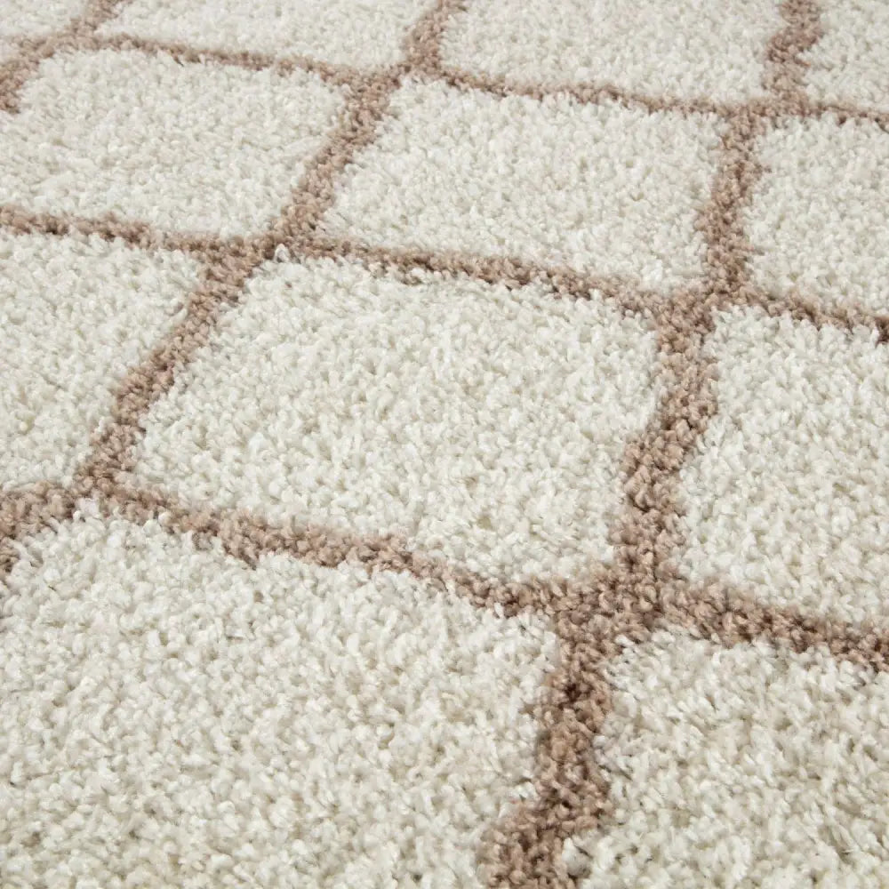 Moroccan Ivory Shaggy Rug | 730 - Rugs