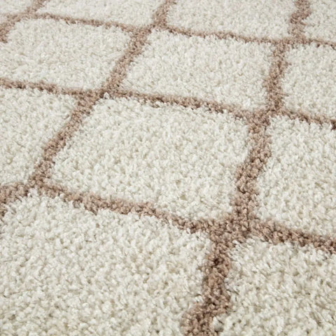 Moroccan Ivory Shaggy Rug | 730 - Rugs