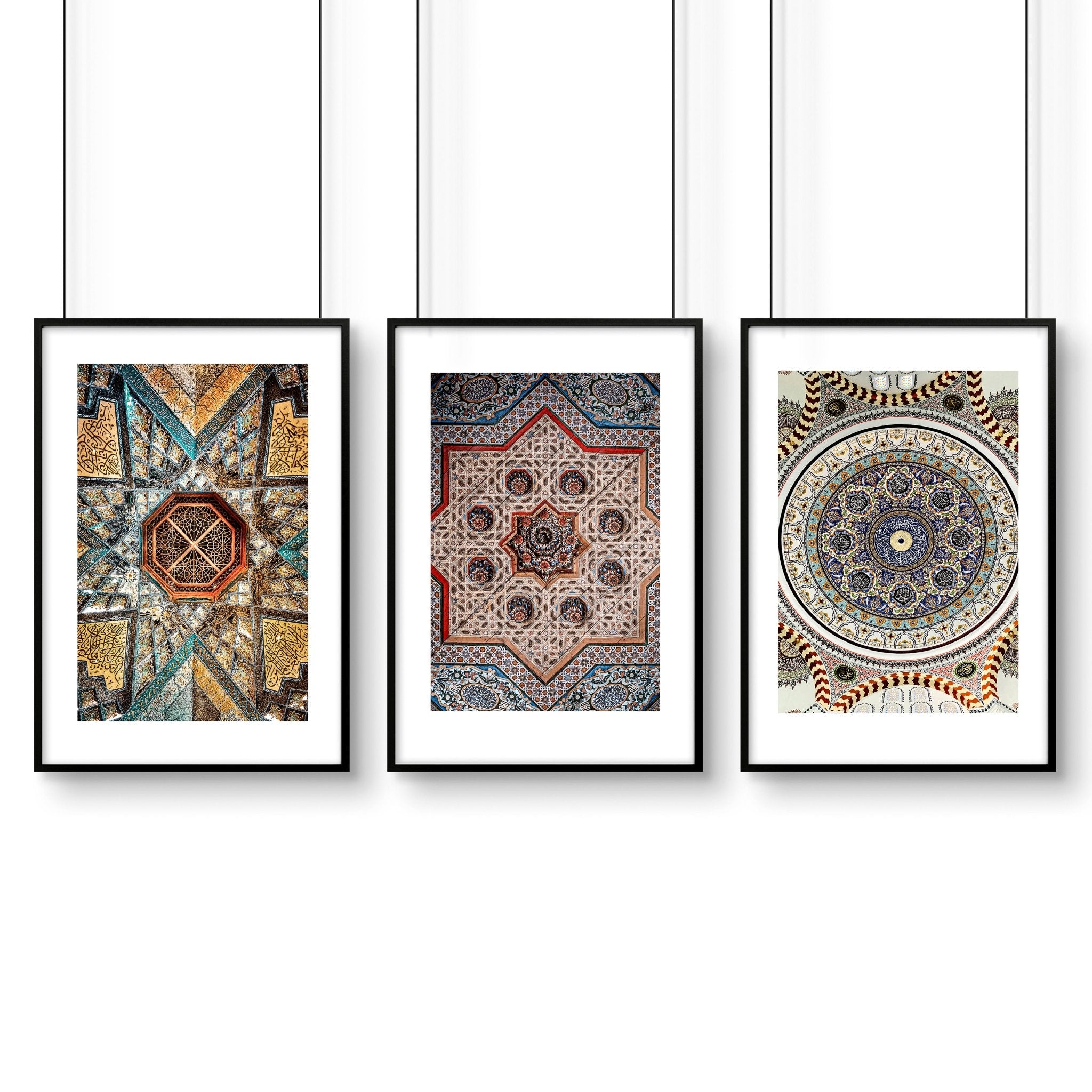 Islamic wall art frames | Set of 3 wall art prints