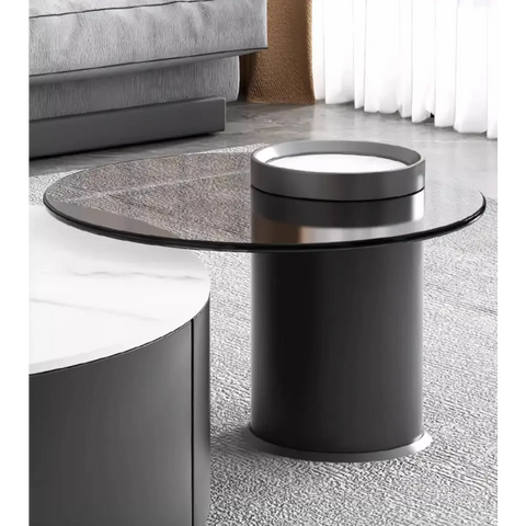 Mosaic Round Nesting Coffee Table Set With Seat Pad｜ DC Concept