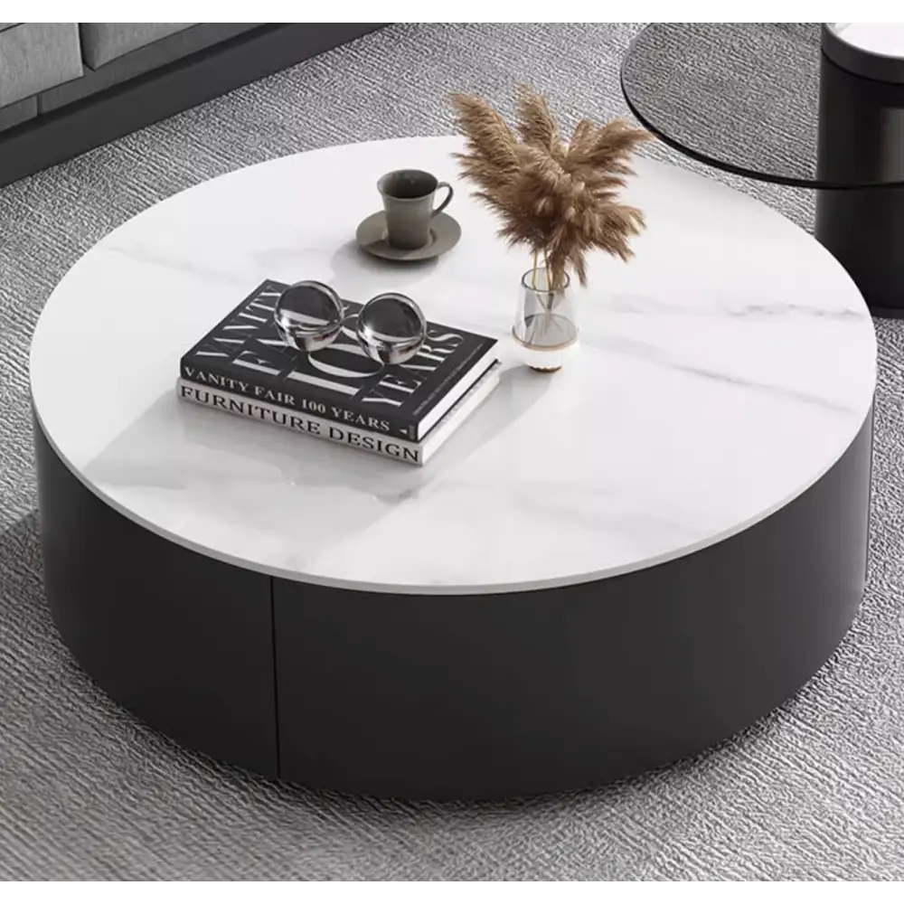 Mosaic Round Nesting Coffee Table Set With Seat Pad｜ DC Concept