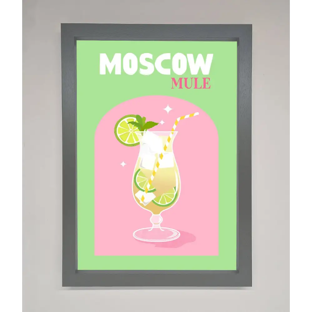 Moscow Mule Framed Print - A3 (29.7 x 42 cm) / Dark Grey - Framed Print