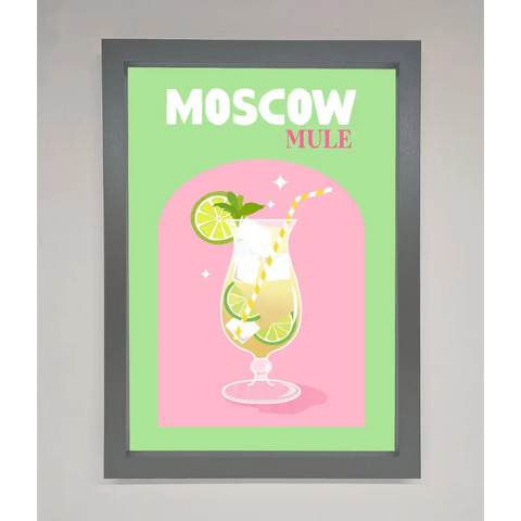 Moscow Mule Framed Print - A3 (29.7 x 42 cm) / Dark Grey - Framed Print