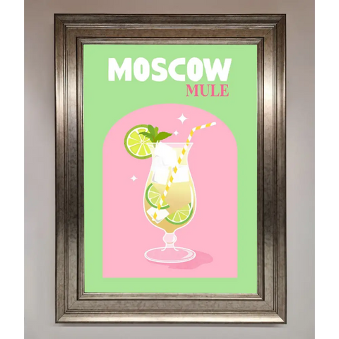 Moscow Mule Framed Print - A3 (29.7 x 42 cm) / Silver - Framed Print