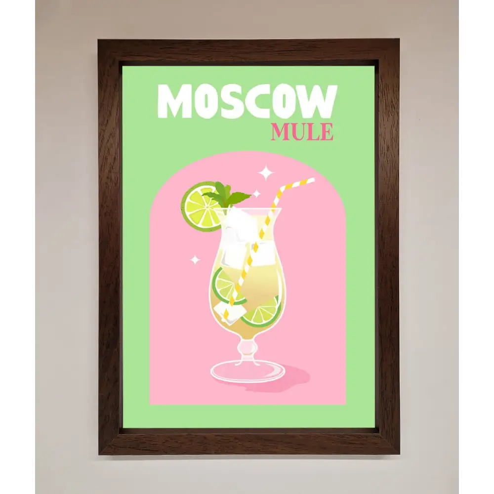 Moscow Mule Framed Print - A3 (29.7 x 42 cm) / Walnut - Framed Print