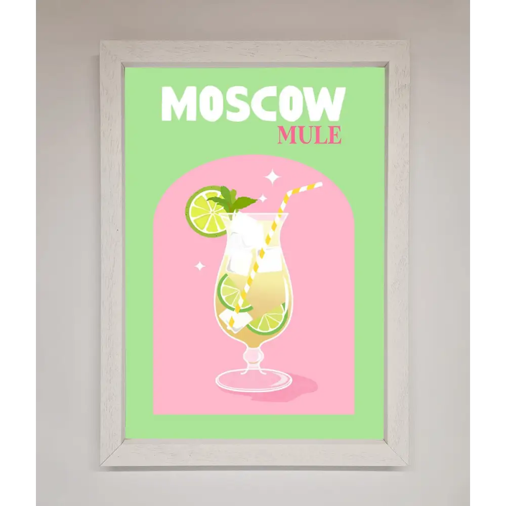 Moscow Mule Framed Print - A3 (29.7 x 42 cm) / White - Framed Print
