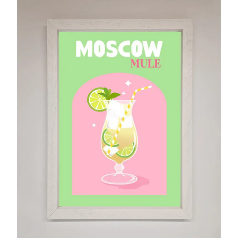 Moscow Mule Framed Print - A3 (29.7 x 42 cm) / White - Framed Print