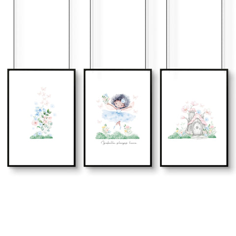 Murals For Nursery Rooms | Set of 3 wall art prints