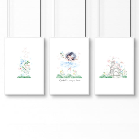 Murals For Nursery Rooms | Set of 3 wall art prints