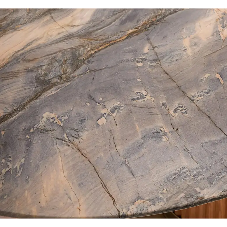 Murcell Oval Dining Table Brazilian Blue Marble - dining table