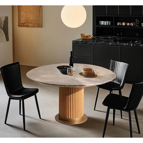 Murcell Oval Dining Table Brazilian Blue Marble - Oval(160×90cm) - dining table