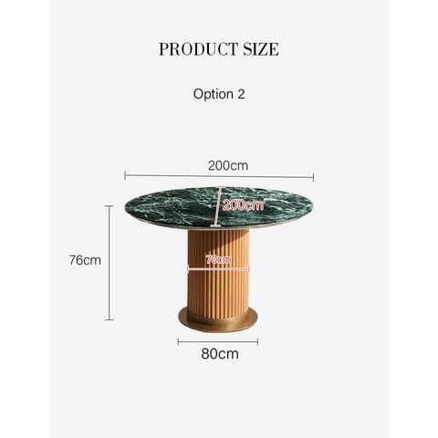 Murcell Oval Dining Table Brazilian Green Marble - dining table