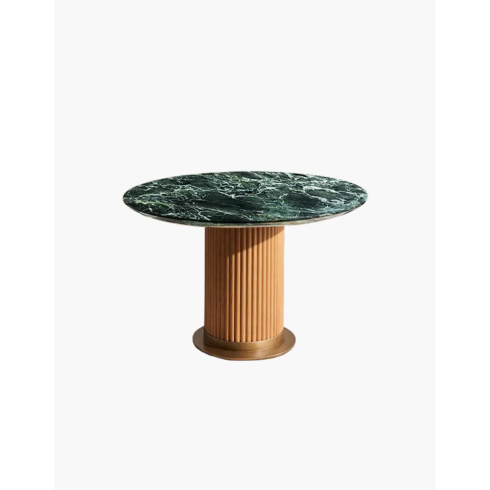 Murcell Oval Dining Table Brazilian Green Marble - Round(200cm) - dining table