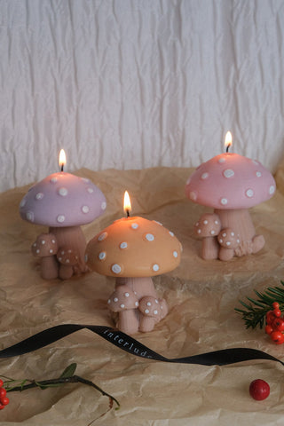 Mushroom Family Candle