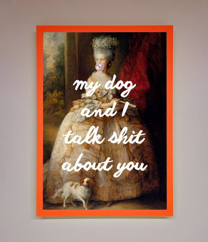 My Dog And I Framed Poster