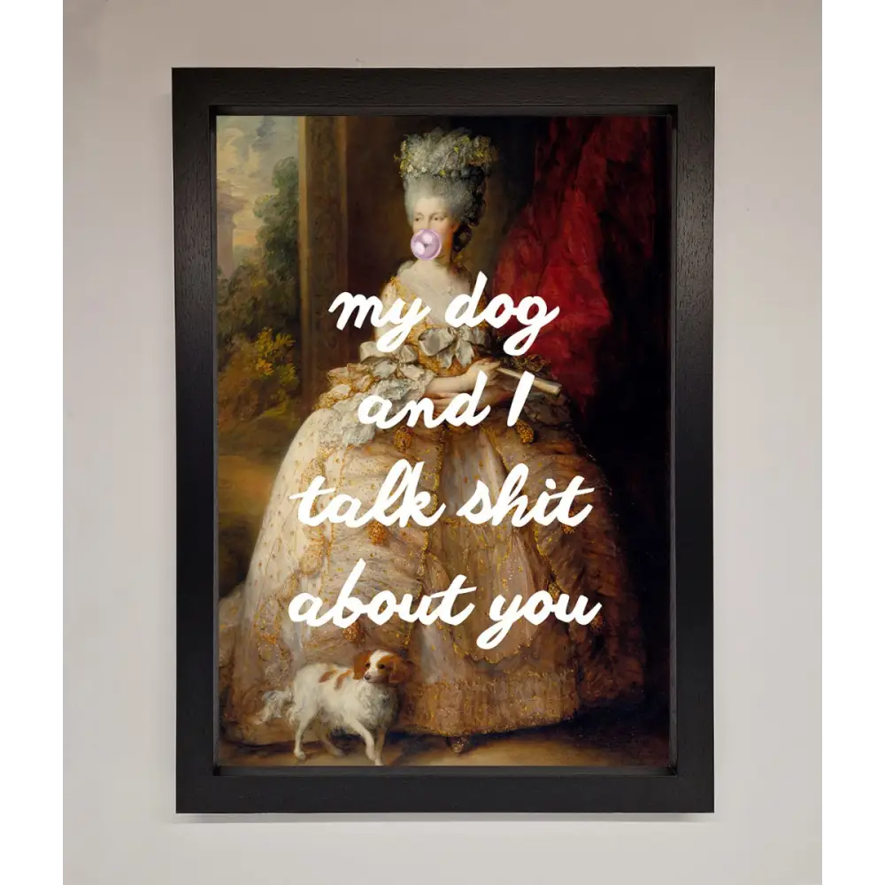 My Dog And I Framed Poster - A3 (29.7 x 42 cm) / Black - Framed Print